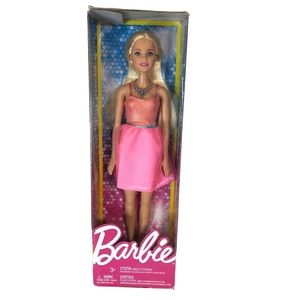 Barbie Glitz Doll Coral Pink Dress